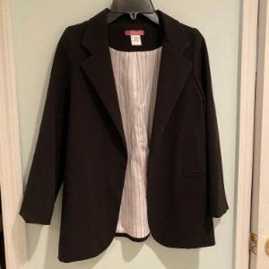 Aqua Black Kids Blazer - Size Large